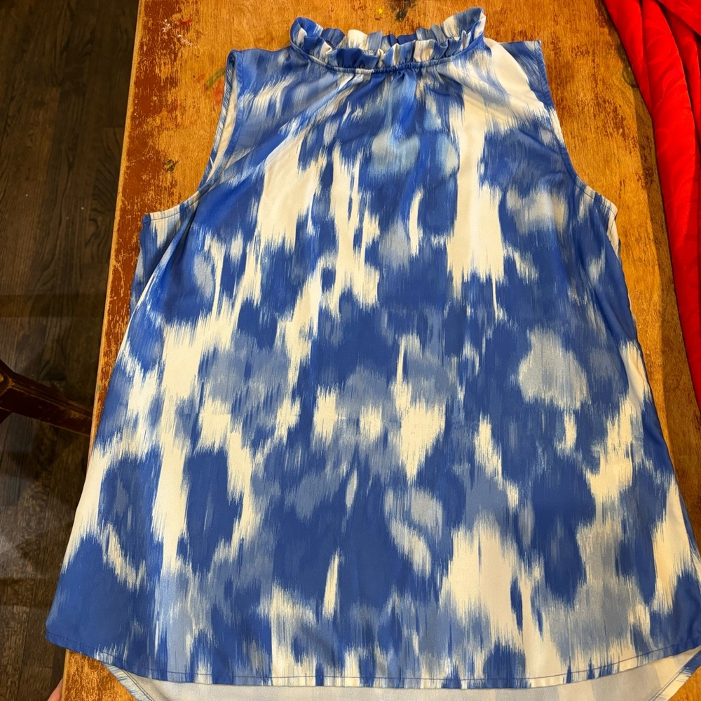 High Neck Halogen Sleeveless Blouse